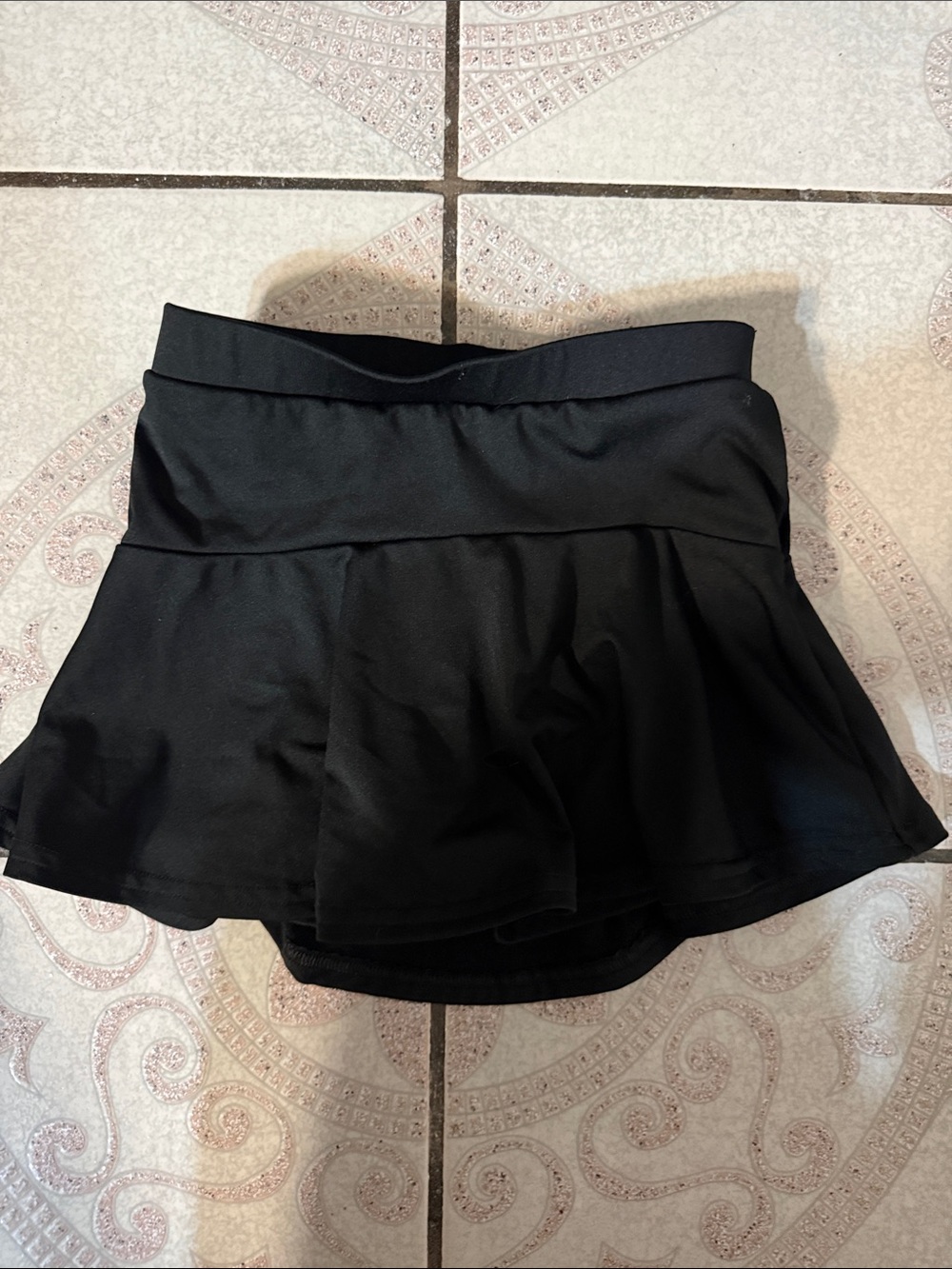Varsity Black Girls' Skater Skirt YL